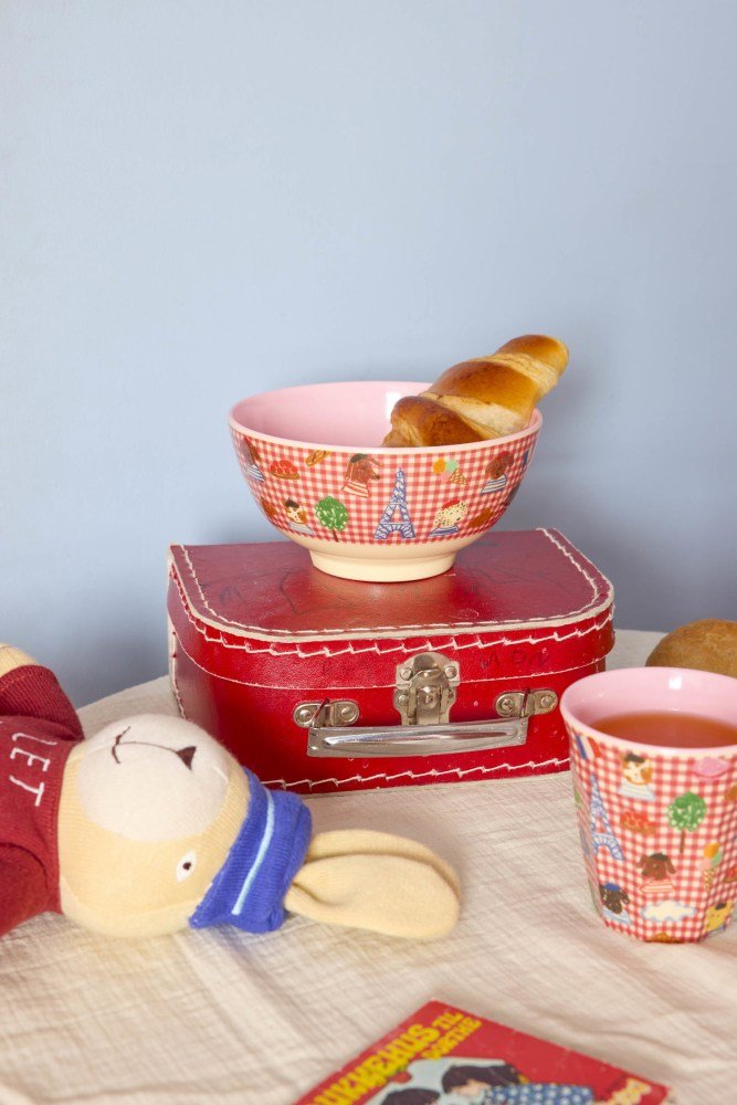 RICE KIDS Sk�l �15 cm, Kids in Paris/R�d