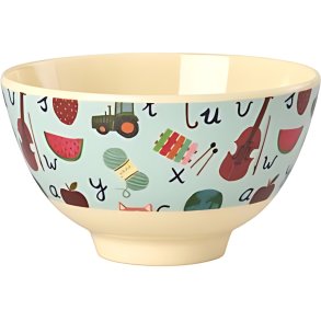 RICE KIDS Sk�l �11 cm, ABC/Bl�