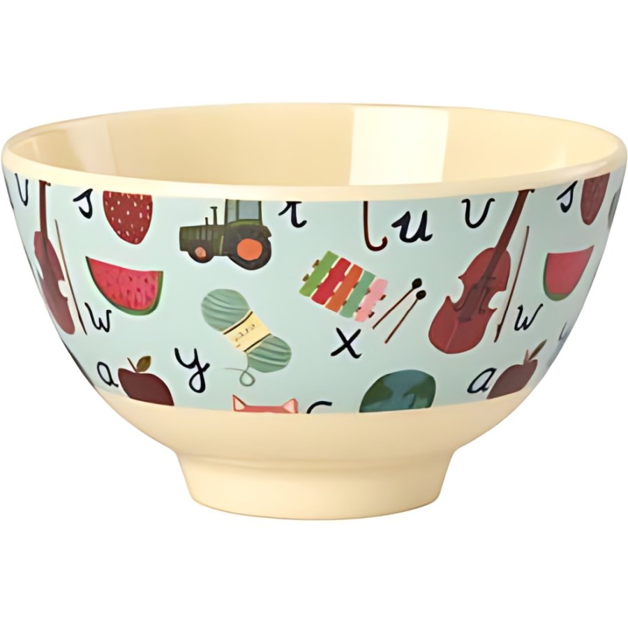 RICE KIDS Sk�l �11 cm, ABC/Bl�