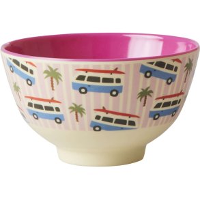 RICE Skål Ø11 cm, Pink Cars