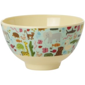 RICE KIDS Schssel 11 cm, Wildlife Mint