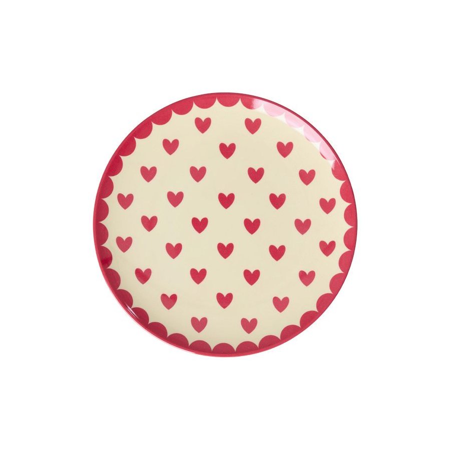 RICE Favorite Hearts Teller 16 cm, Red Kiss