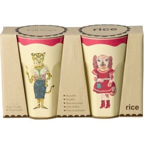 RICE Nathalie Lt Tasse 2er Set 40 cl, Red Kiss