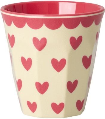 RICE Favorite Hearts Espressotasse 6er Set 80 cl, Multi