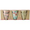 RICE Espressotassen 6er Set 80 ml, Flower Prints