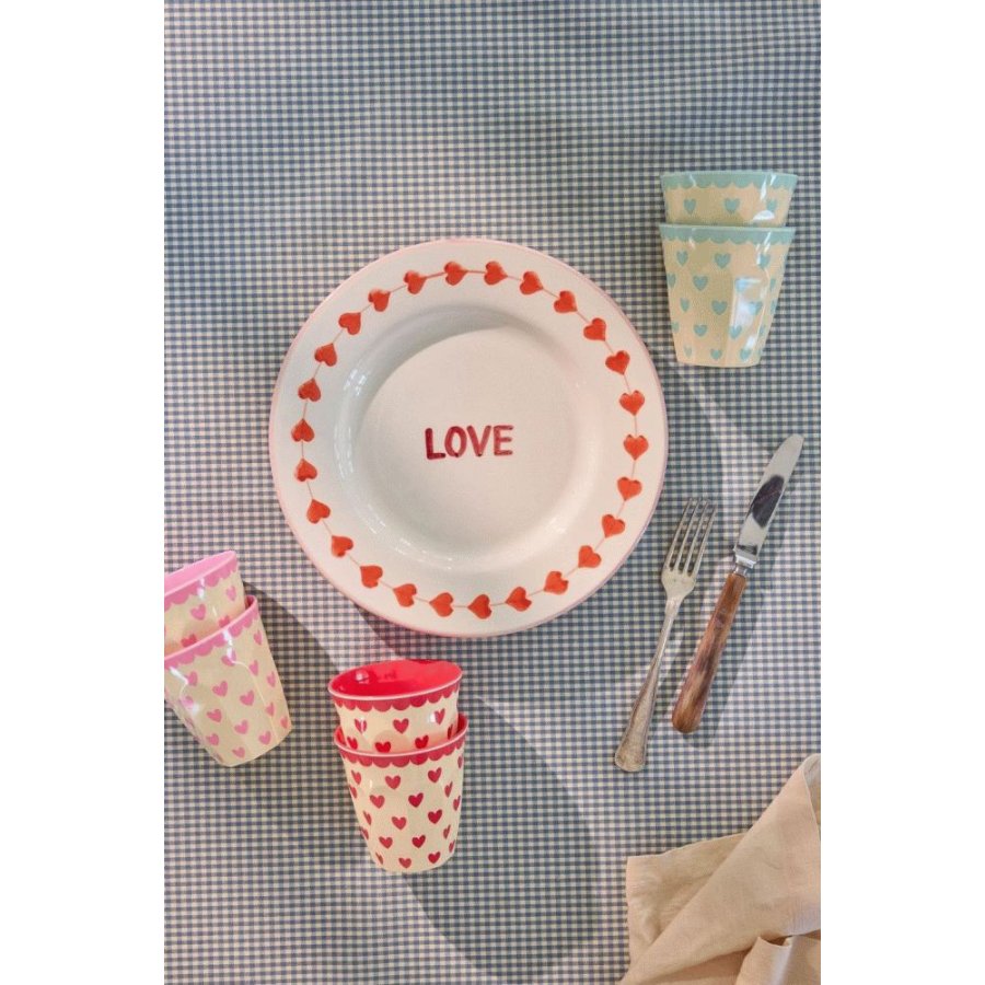 RICE Favorite Hearts Tasse 6er Set 25 cl, Multi