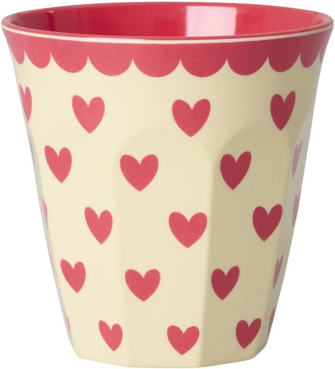 RICE Favorite Hearts Tasse 6er Set 25 cl, Multi