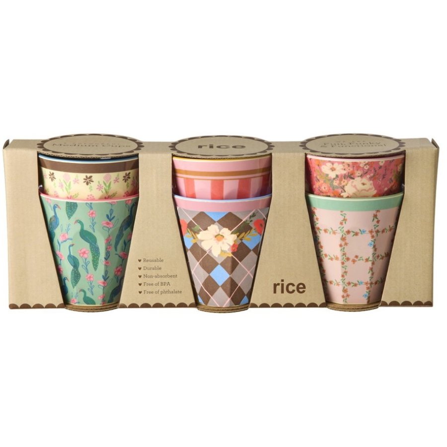 RICE Krus 6 stk. 16 cl, All You Need Is Love And...