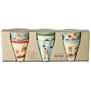 RICE KIDS Tasse 6er Set 16 cl, Fun Fair/Mint