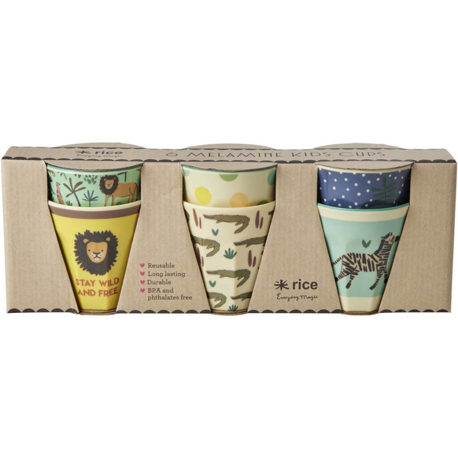 RICE Kop 6 stk. 16 cl, Jungle Print Kopper Hjem.dk