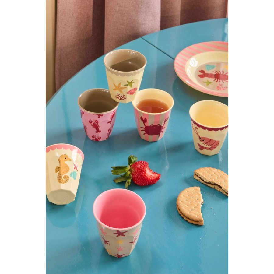 RICE KIDS Ocean Tasse 6er Set 16 cl, Coral