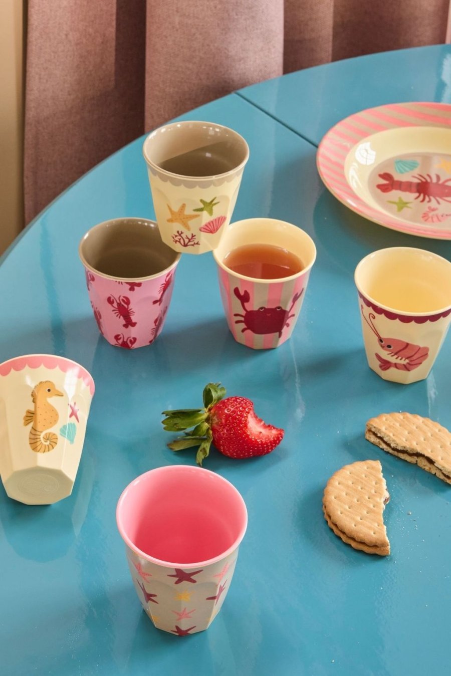 RICE KIDS Ocean Tasse 6er Set 16 cl, Coral