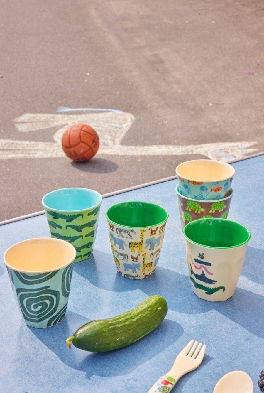 RICE Kop 6 stk 16 cl, Gr�n Multiprint