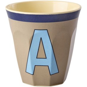 RICE Kids Alfabetkop Vintage 25 cl, A/M�rk Beige