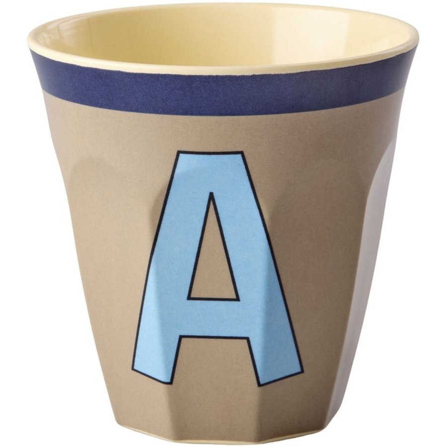 RICE Kids Alfabetkop Vintage 25 cl, A/M�rk Beige