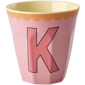 RICE Kids Alfabetkop Vintage 25 cl, K/Pink