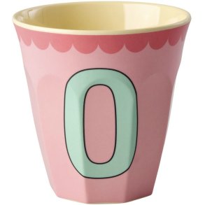 RICE Kids Alfabetkop Vintage 25 cl, O/Pink