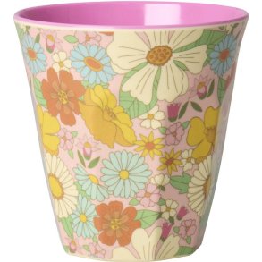 RICE Flower Power Tasse 25 cl, Pink