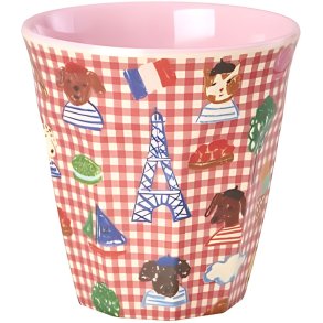RICE KIDS Becher 25 cl, Kids In Paris/Red