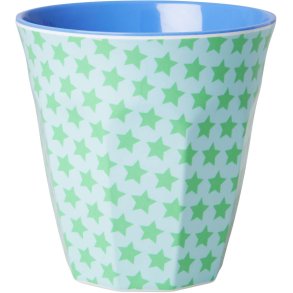 RICE Kop 25 cl, Green and Turquoise Star