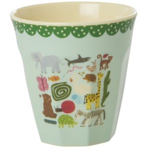 RICE KIDS Kinderbecher 25 cl, Wildlife Mint