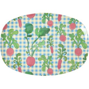 RICE Tallerken 22x30 cm, Ravishing Radish