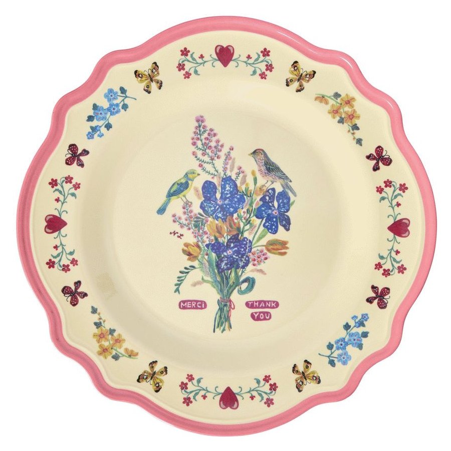 RICE Nathalie Lt Schale 28 cm, Neon Pink