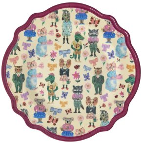 RICE Nathalie Lt Platte 28 cm, Bordeaux