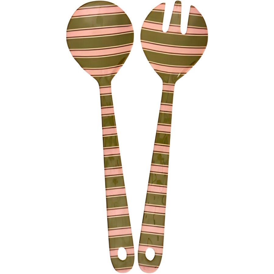 RICE Salatbesteck 29 cm, Stripe Delight