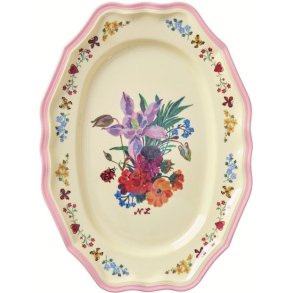 RICE Nathalie Lt Servierschale 26x19 cm, Pink