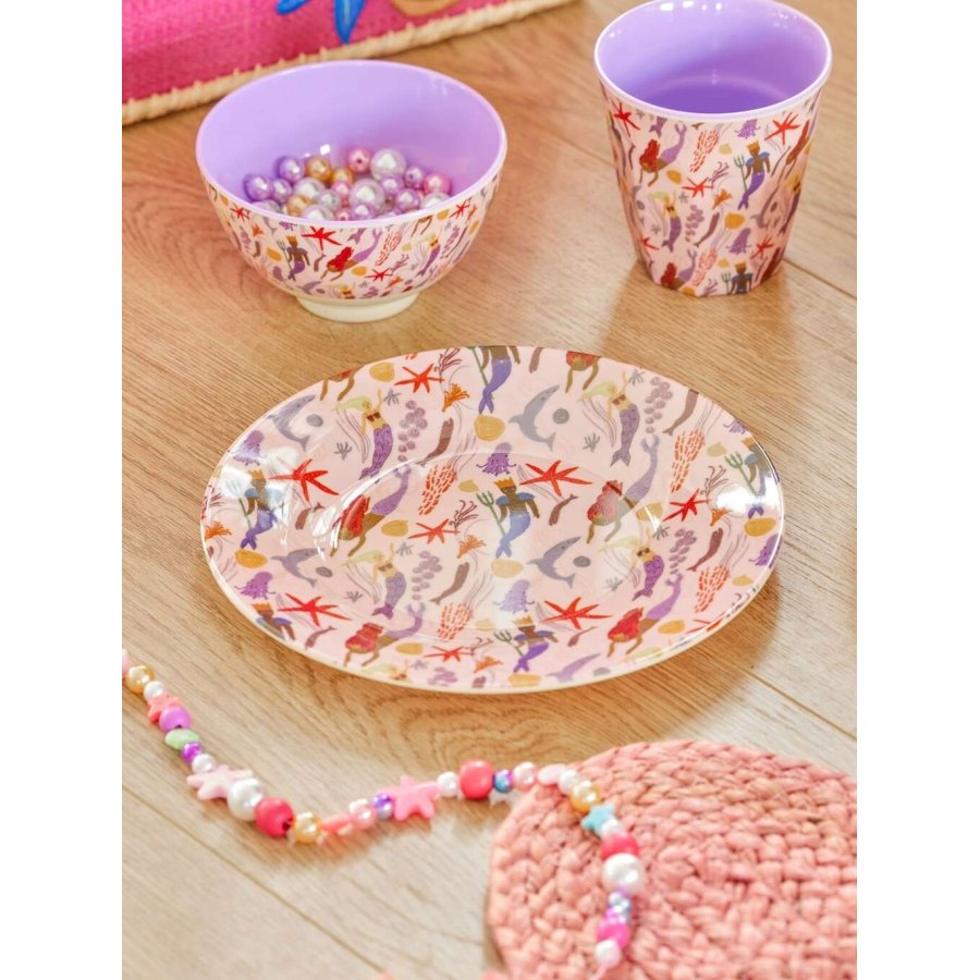 RICE KIDS Tallerken 20 cm, Havfrue
