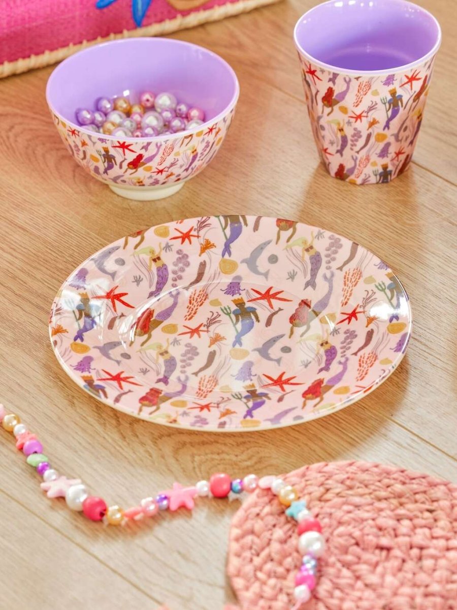 RICE KIDS Tallerken 20 cm, Havfrue
