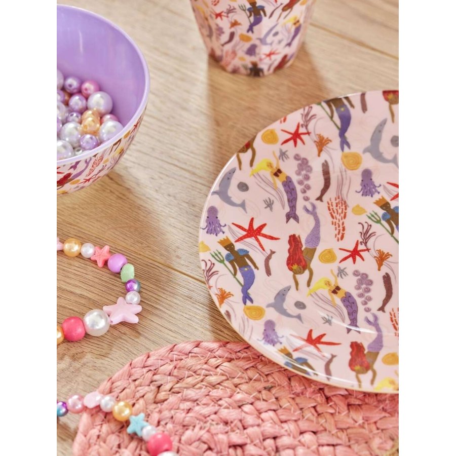 RICE KIDS Tallerken 20 cm, Havfrue