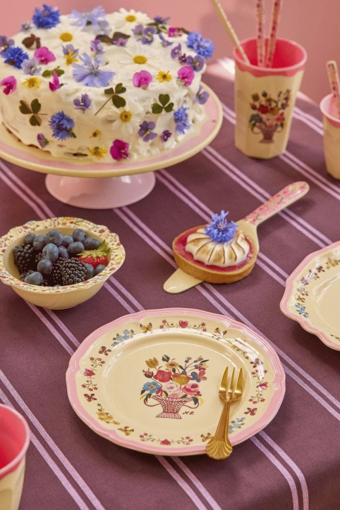 RICE Nathalie Lt Teller 20,5 cm, Pink