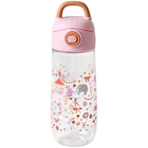 RICE KIDS Trinkflasche 550 ml, Fun Fair/Pink