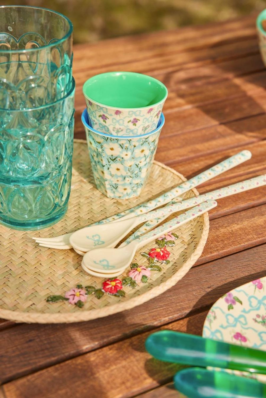 RICE Tablett 25 cm, Natur
