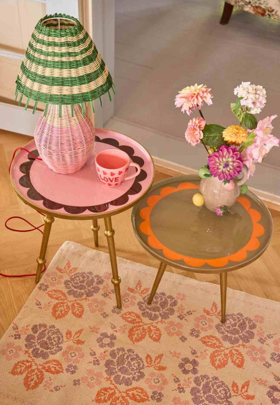 RICE Beistelltisch H51 cm, Pink