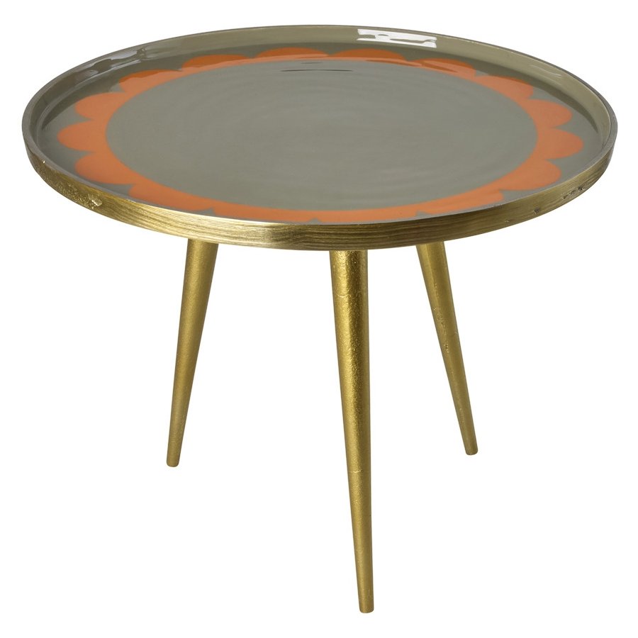 RICE Beistelltisch H38 cm, Dunkler Sand