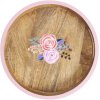 RICE Tablett 30 cm, Buche/Rosa