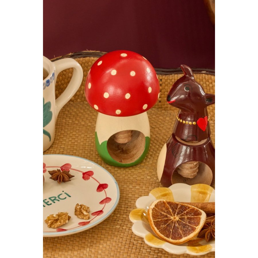 RICE Nussknacker Pilz 13,5 cm, Rot