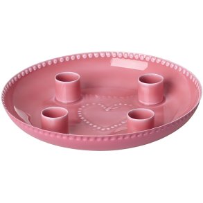 RICE Kerzenst&auml;nder �18 cm, Koralle