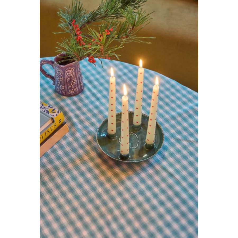 RICE Kerzenst&auml;nder �18 cm, Gr&uuml;n
