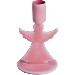 RICE Kerzenst&auml;nder Engel H7,5 cm, Koralle