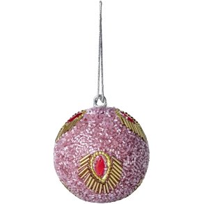 RICE Weihnachtskugel �7 cm, Peacock