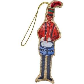RICE Weihnachtsanh&auml;nger Trommler 8 cm, Rot
