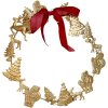RICE Julekrans �34 cm, Guld