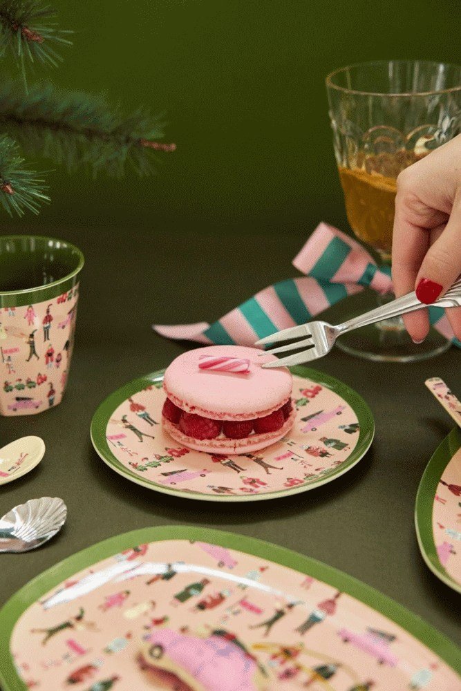 RICE KIDS Holiday Teller 16,5 cm, Pink