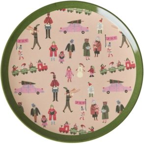 RICE KIDS Holiday Bord 16,5 cm, Pink
