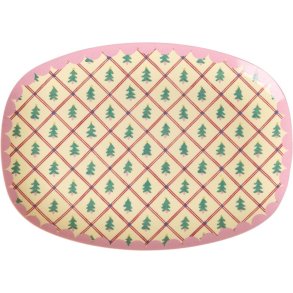 RICE KIDS Christmas Bord 16,5 cm, Christmas Trees