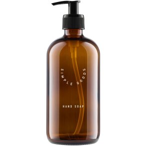 Simple Goods Glasflaske til Håndsæbe 500 ml